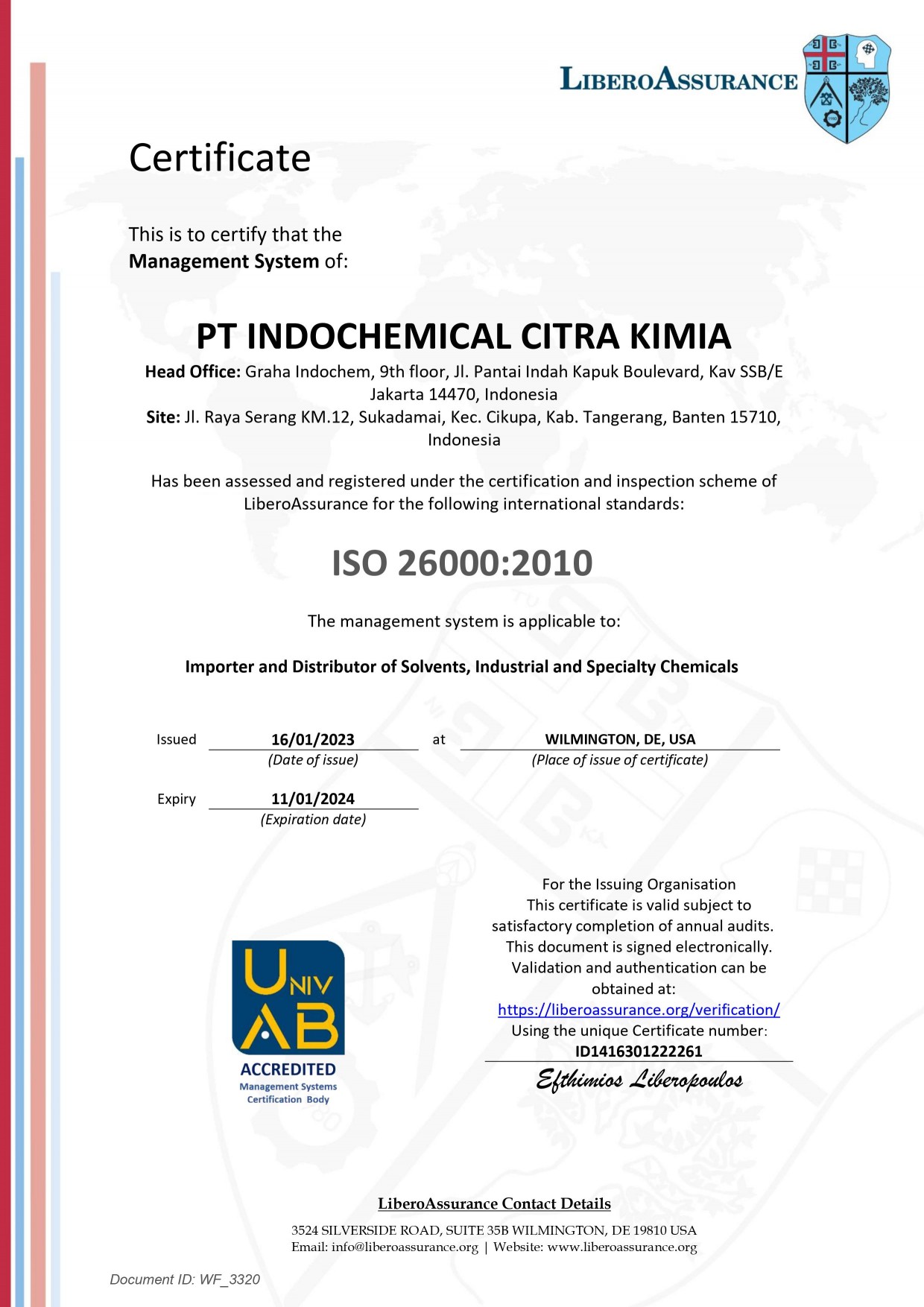 Management System as per ISO 26000:2010